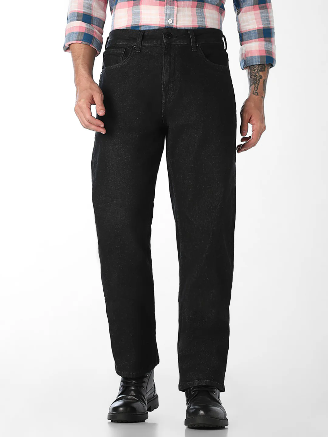 Black High Rise Ray Bootcut Jeans