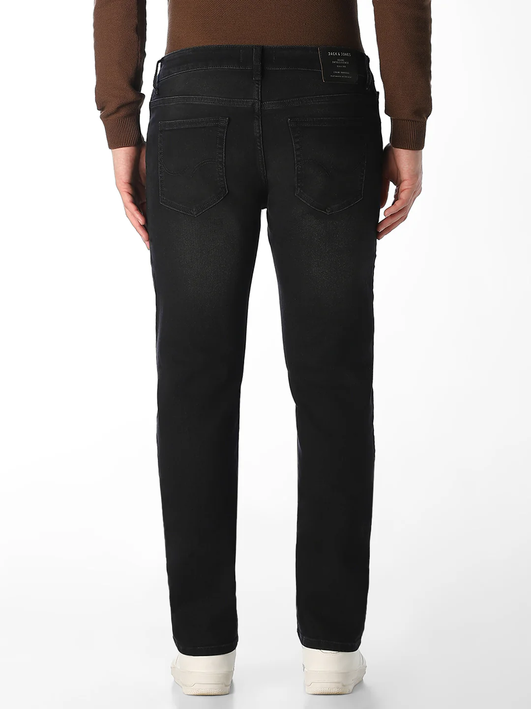 Black Mid Rise Clark Regular Fit Jeans - Image 3