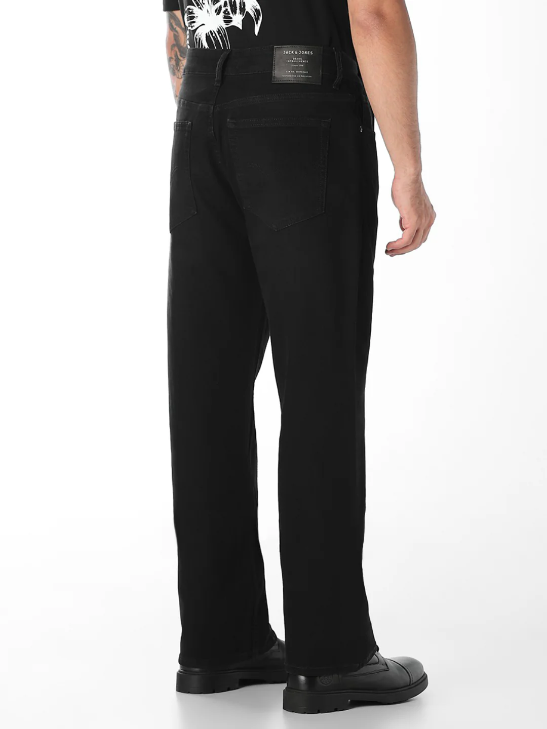 Black High Rise Faded Ray Bootcut Jeans - Image 3