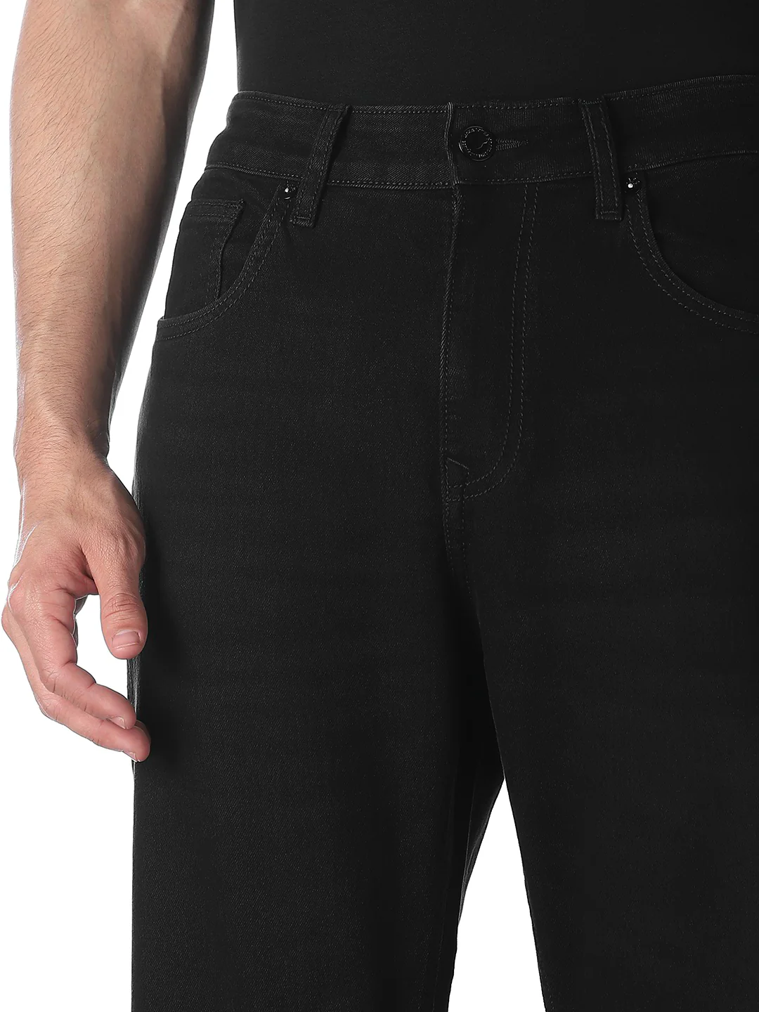 Black High Rise Faded Ray Bootcut Jeans - Image 4