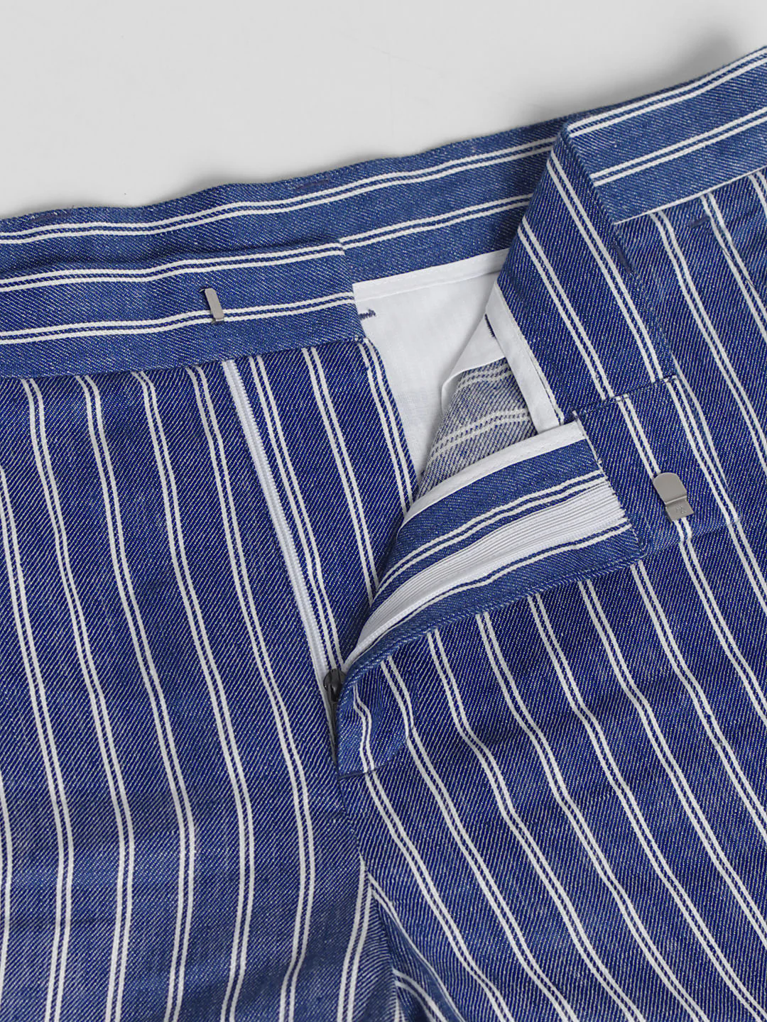 Blue Striped Co-ord Set Shorts - Image 5