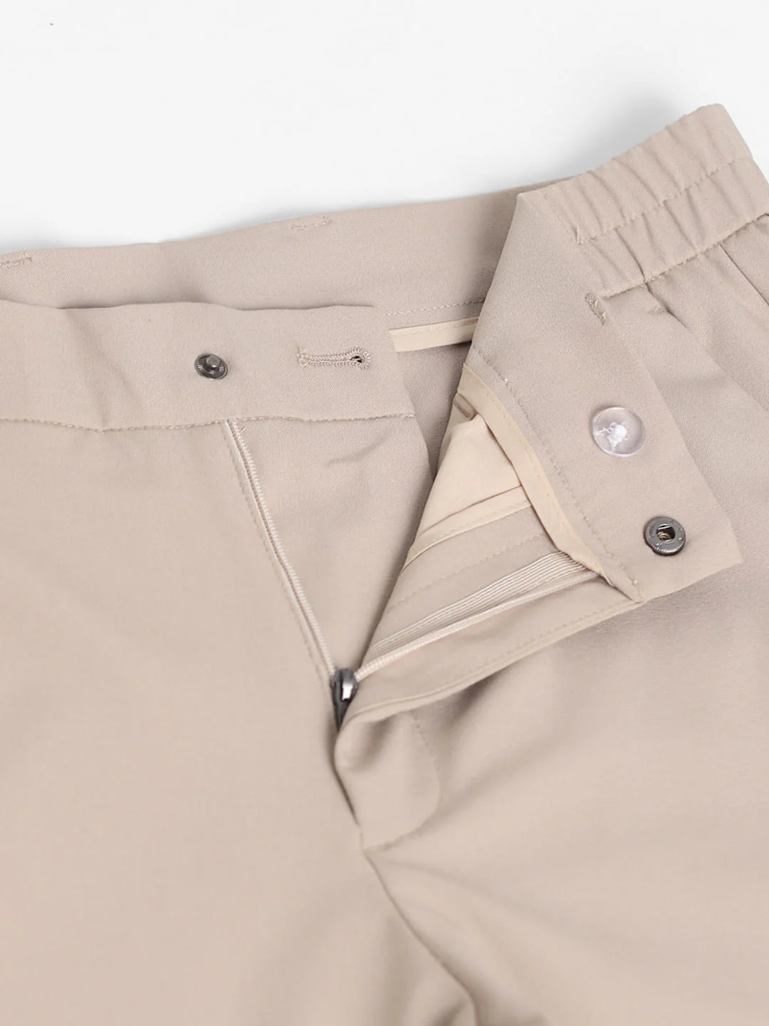 Khaki Mid Rise Slim Fit Trousers - Image 5