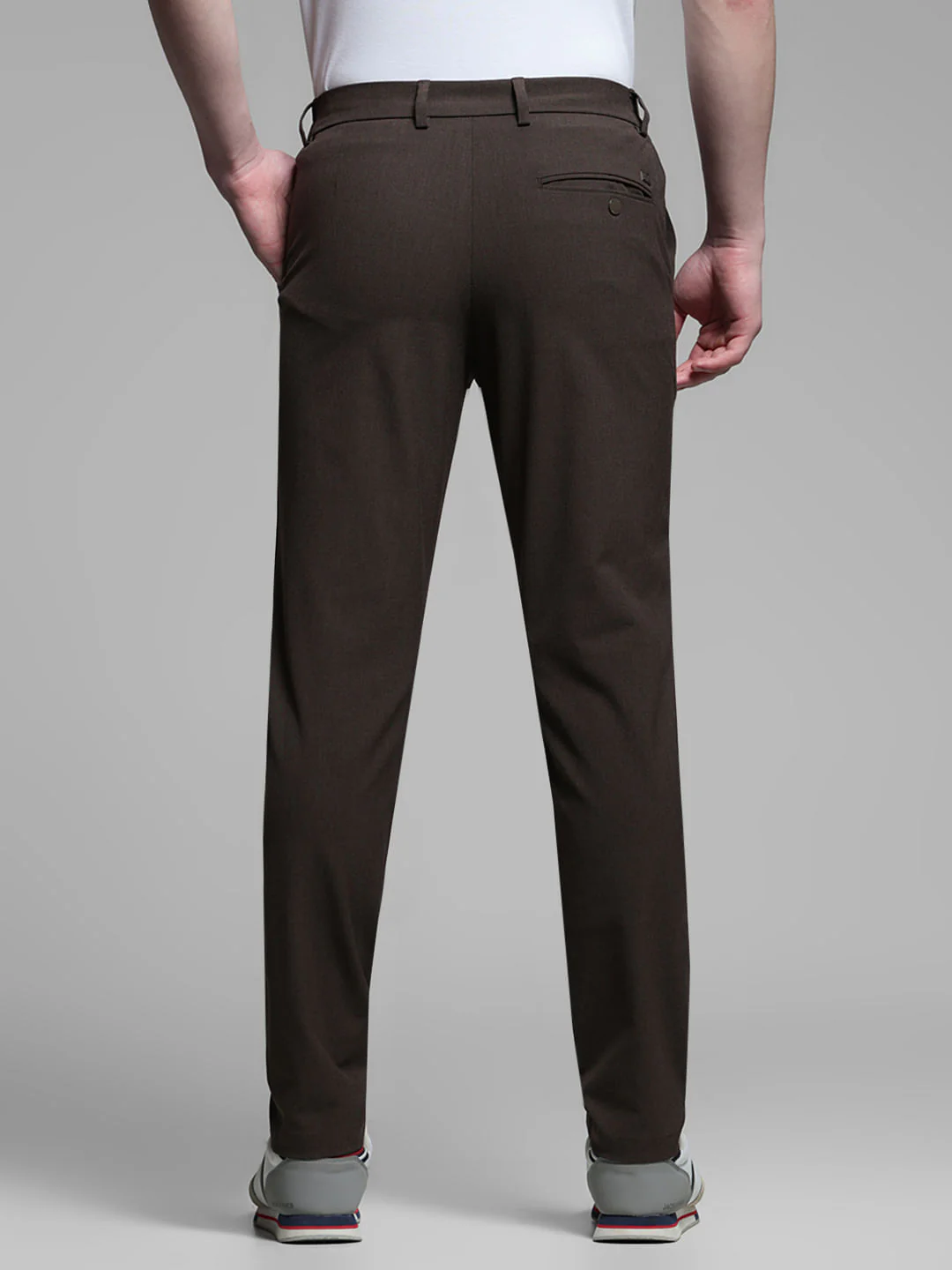 Brown Low Rise Tailored Trousers - Image 3