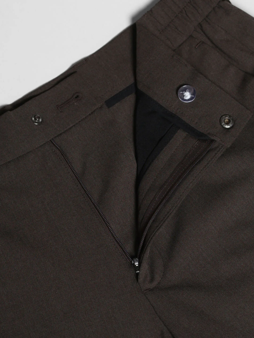 Brown Low Rise Tailored Trousers - Image 5
