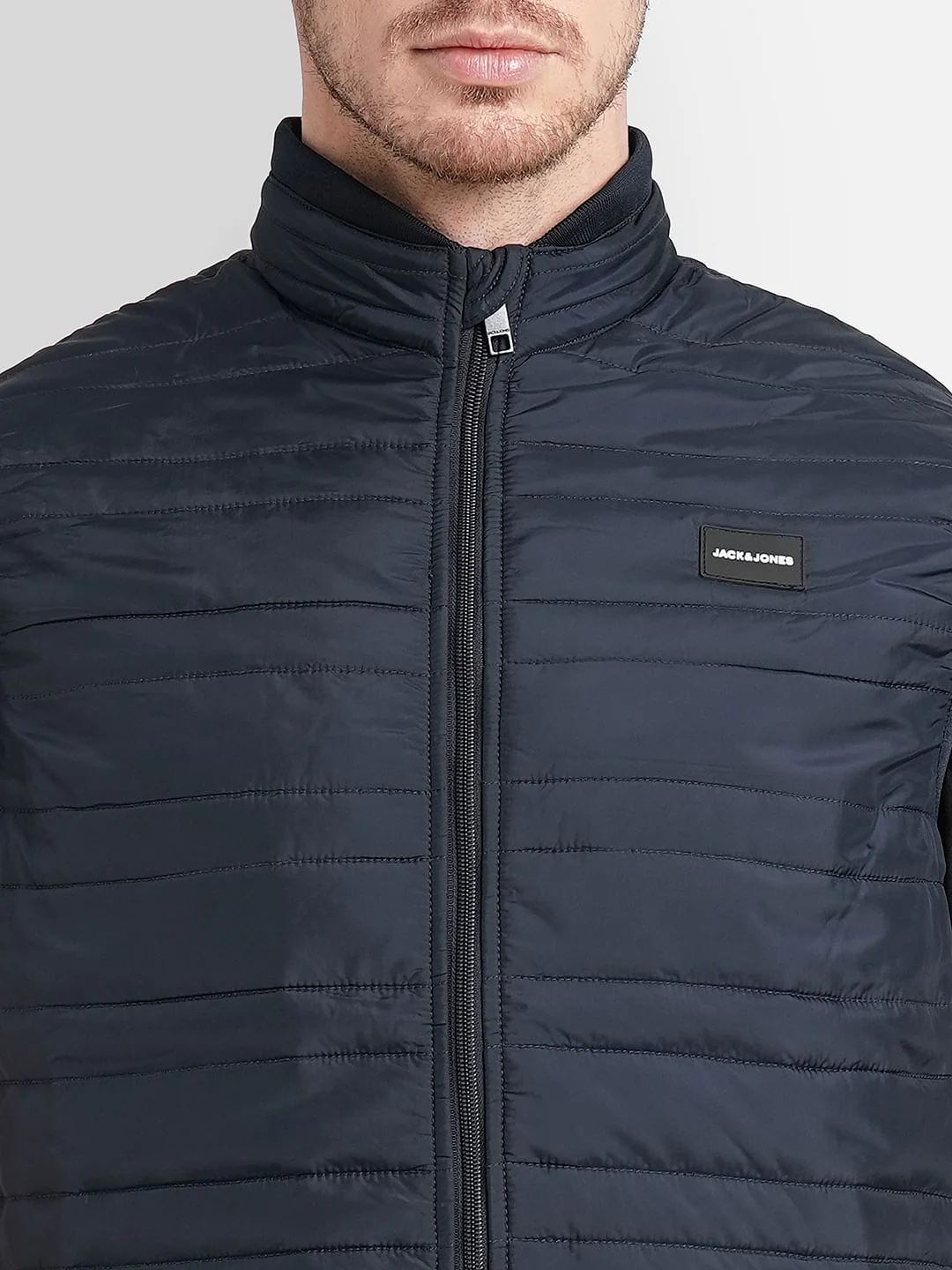 Navy Blue Zip-Up Body Warmer Vest - Image 5