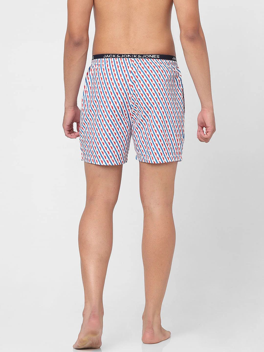 White & Blue Printed Boxers - Image 3