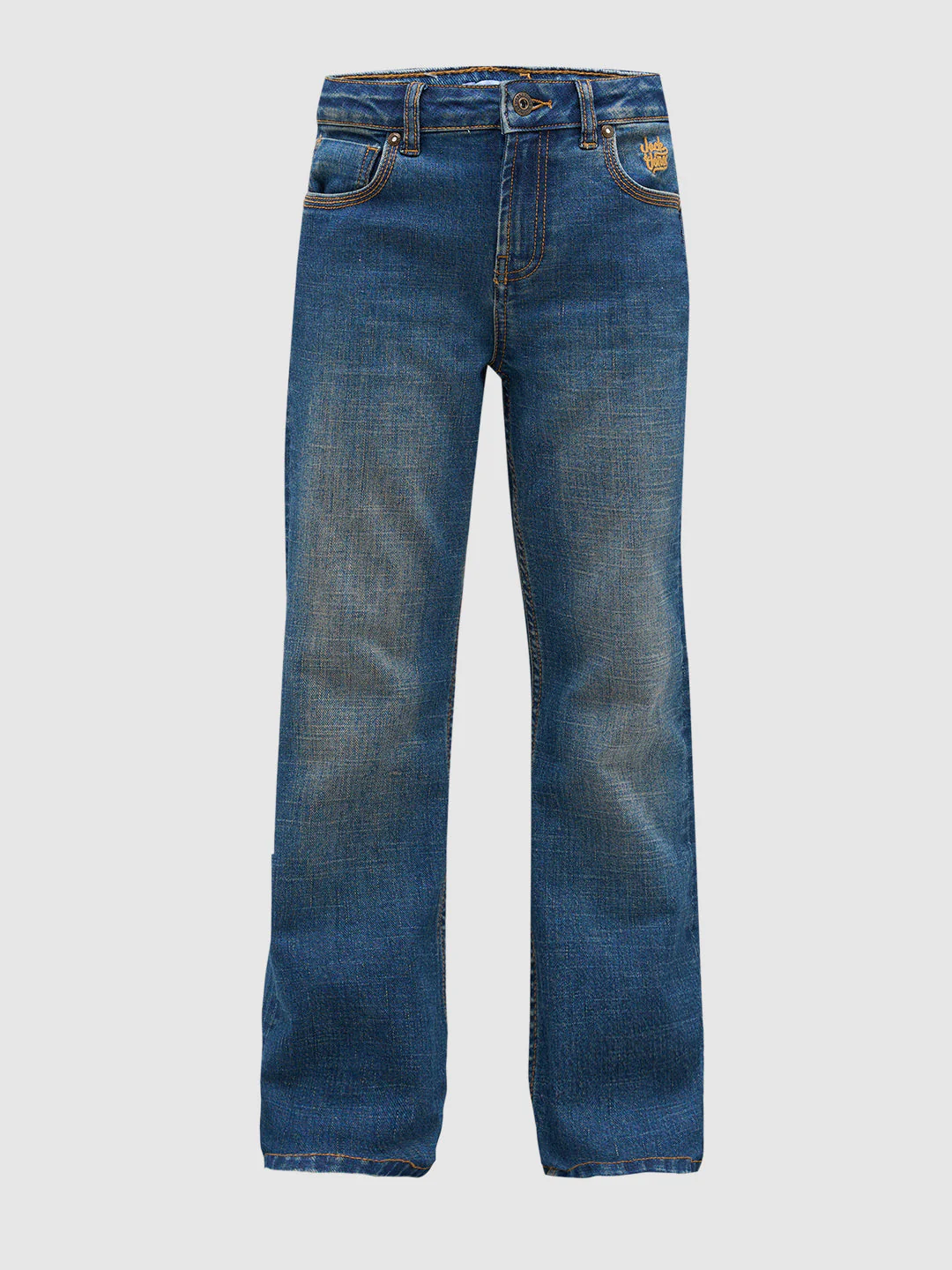Boys Mid Rise Bootcut Jeans - Blue - Image 7