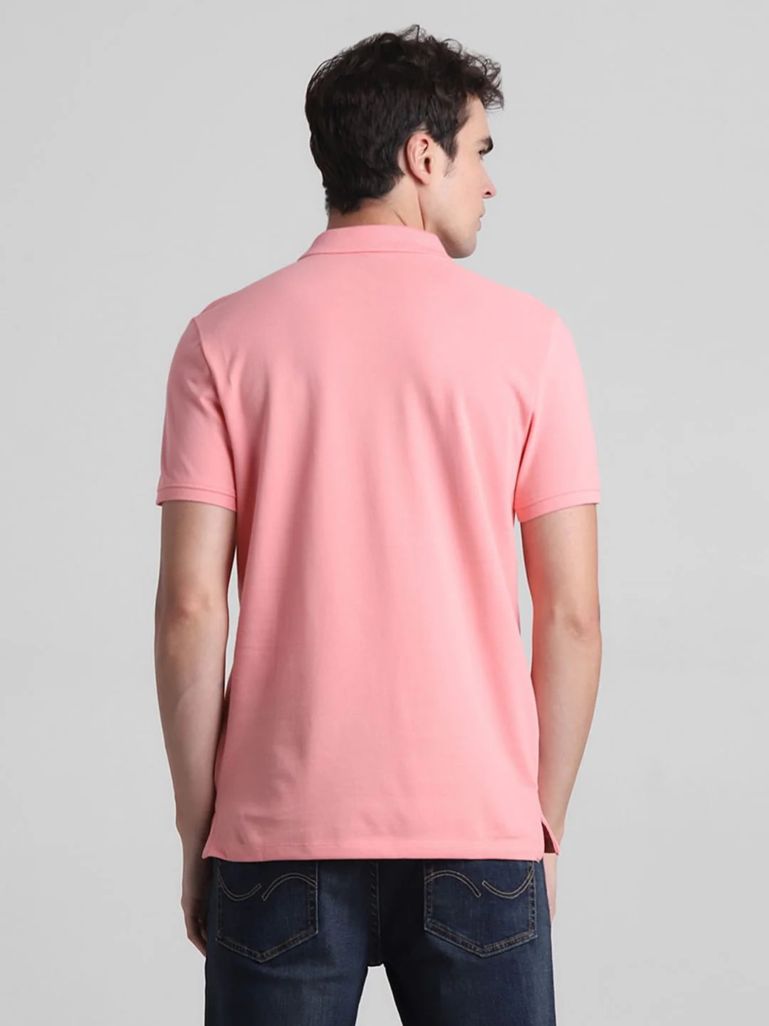 Pink Cotton Polo T-shirt - Image 4
