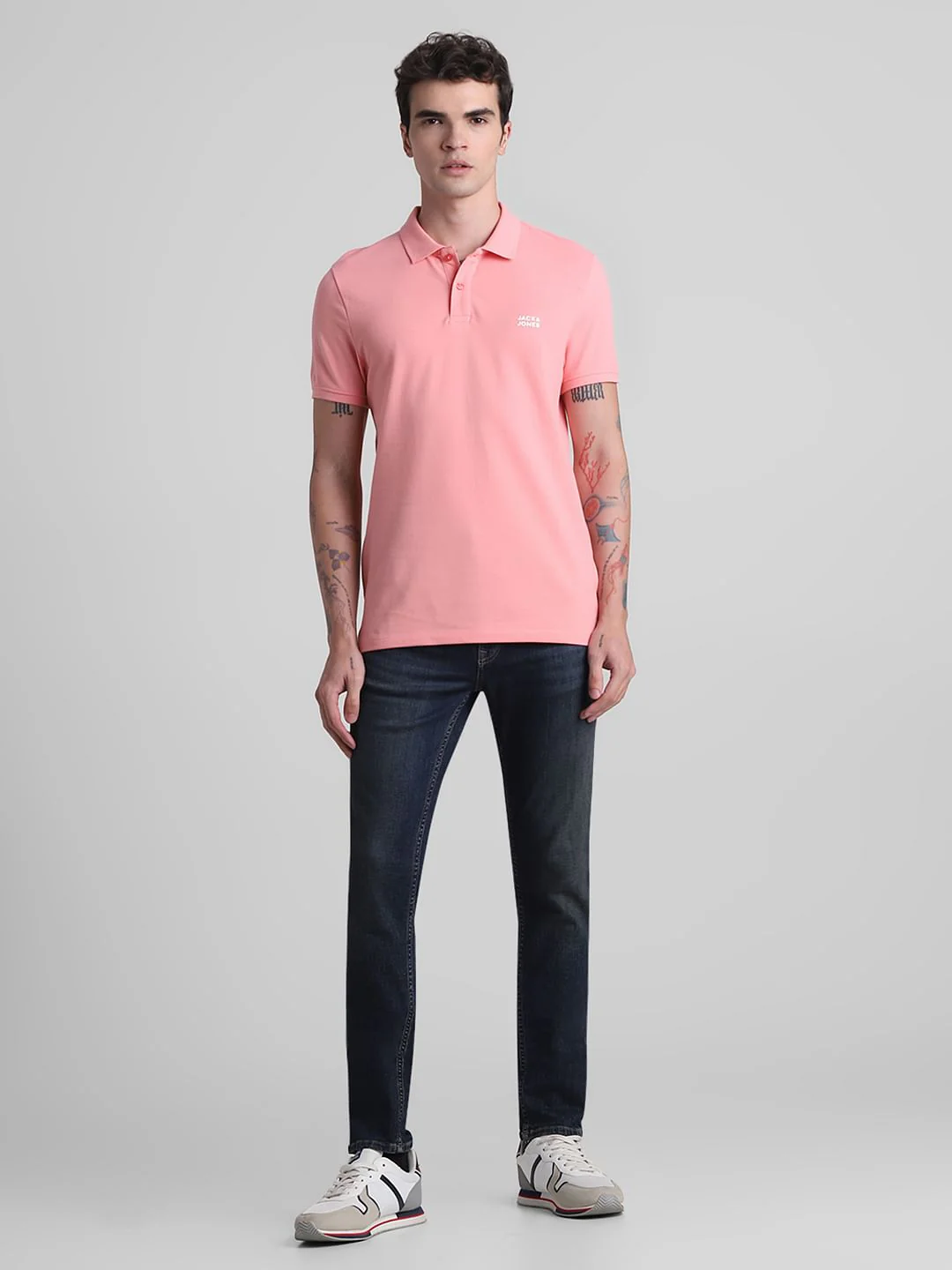 Pink Cotton Polo T-shirt - Image 6