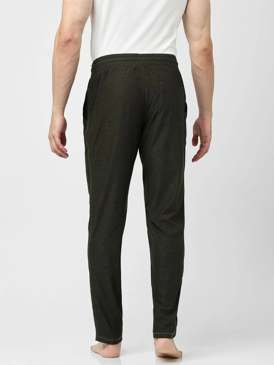 Green Mid Rise Trackpants - Image 4