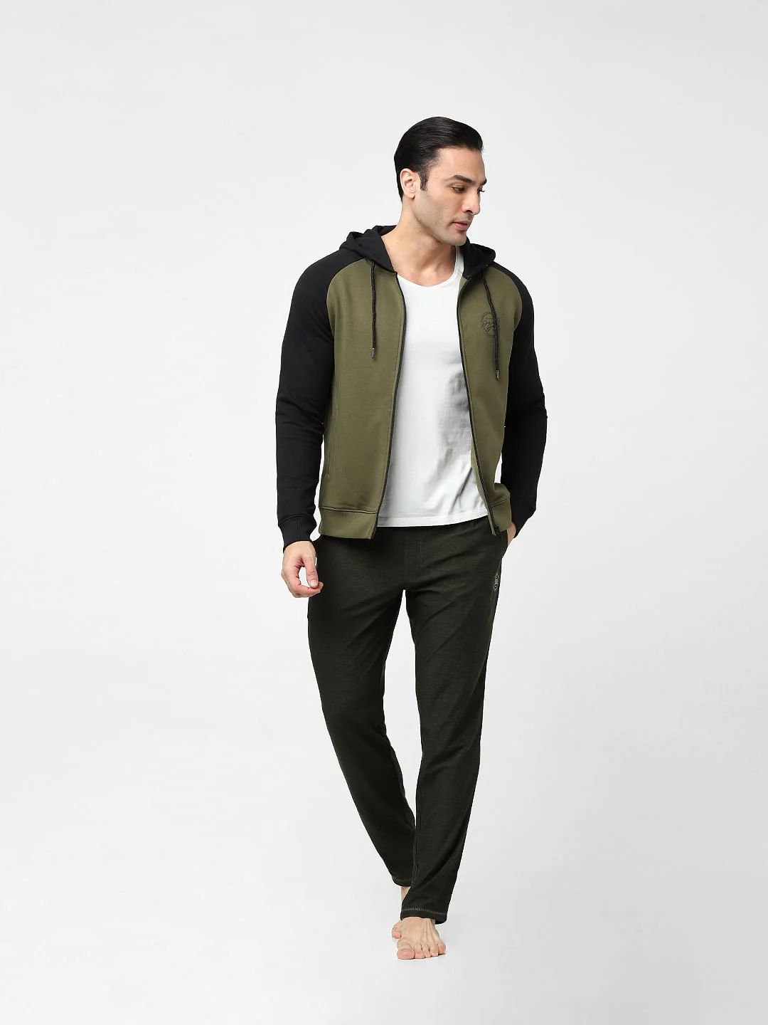 Green Mid Rise Trackpants - Image 6
