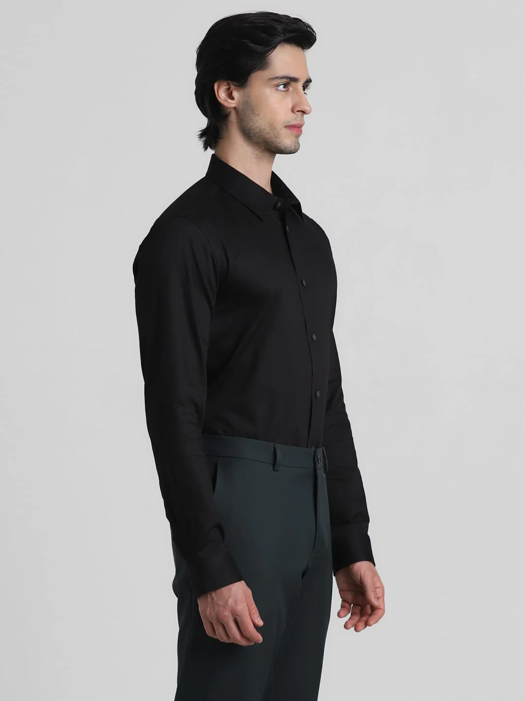 Black Formal Full Sleeves Shirt - Image 3