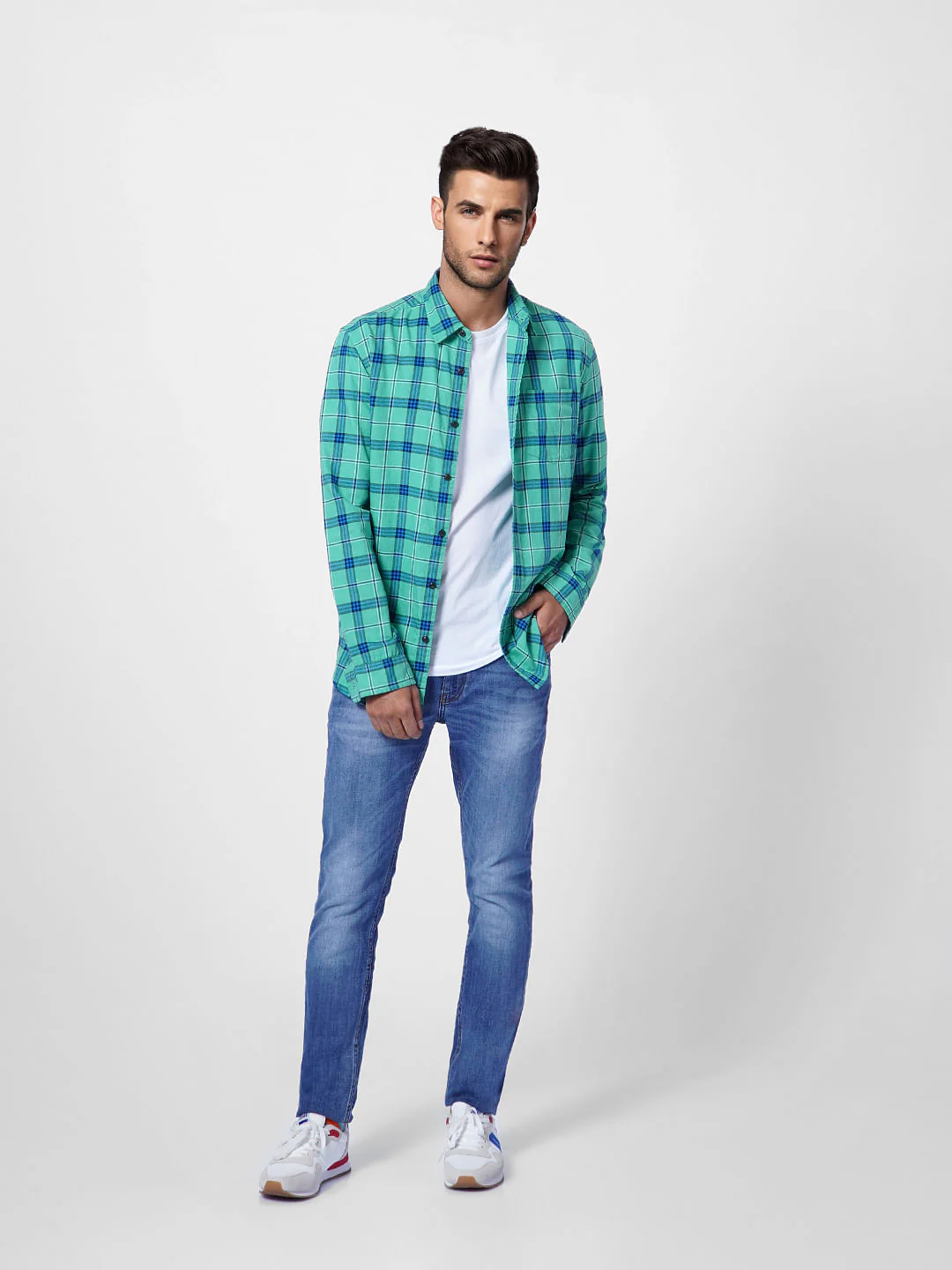 Light Blue Low Rise Washed Ben Skinny Jeans