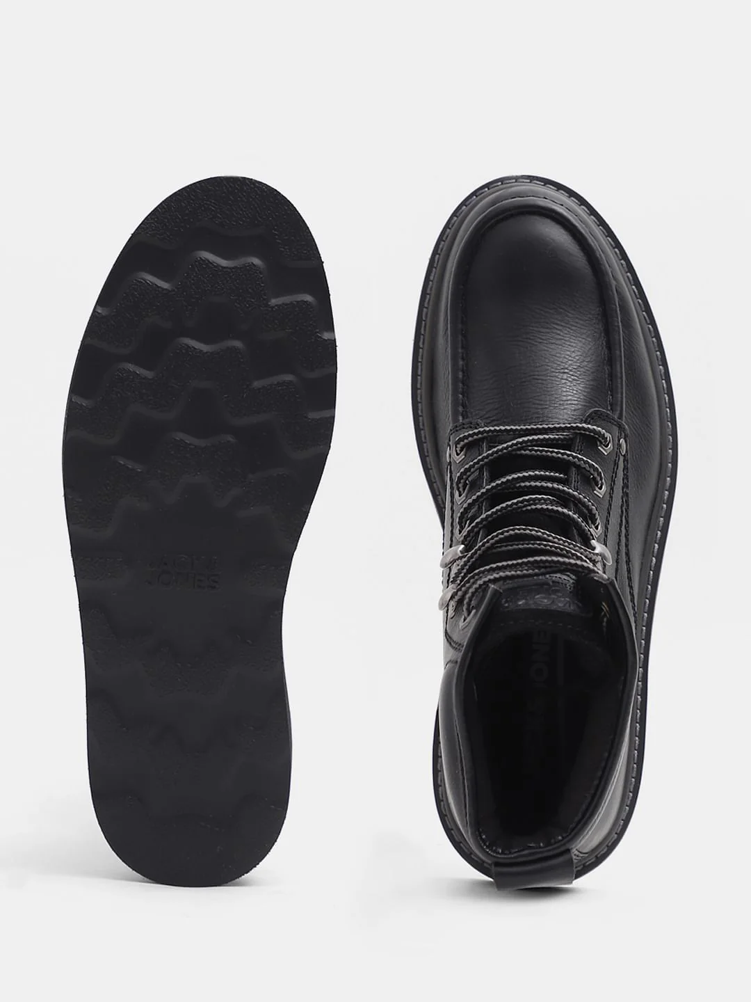 Black Premium Leather Boots - Image 4