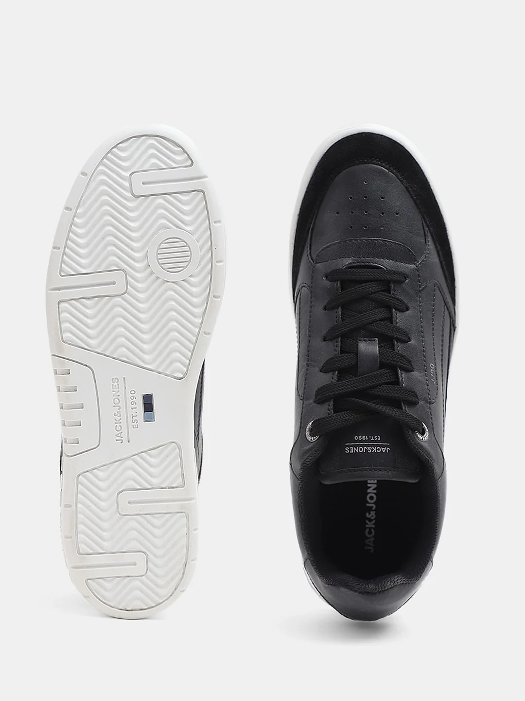 Black Leather Sneakers - Image 4
