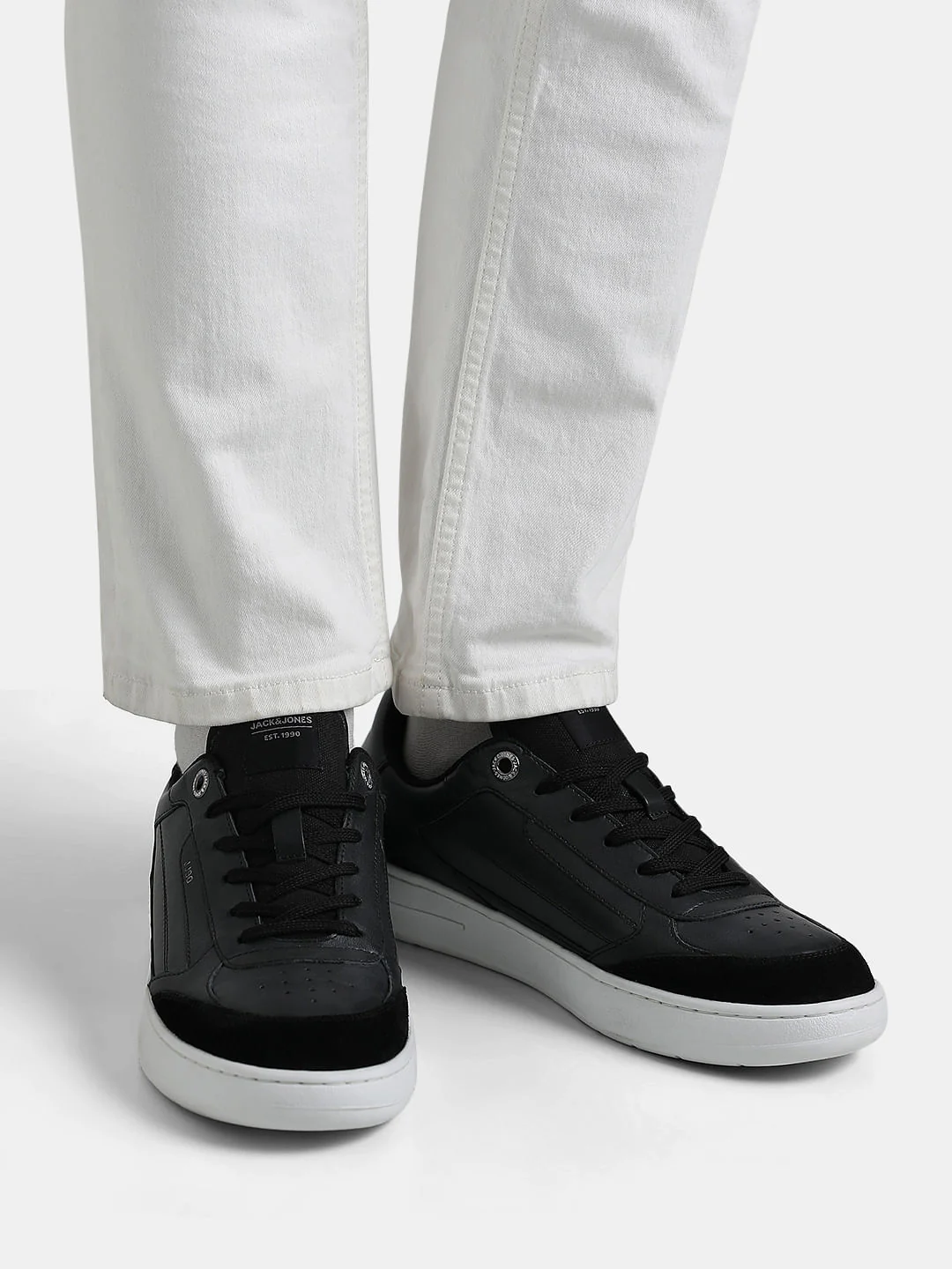 Black Leather Sneakers - Image 8
