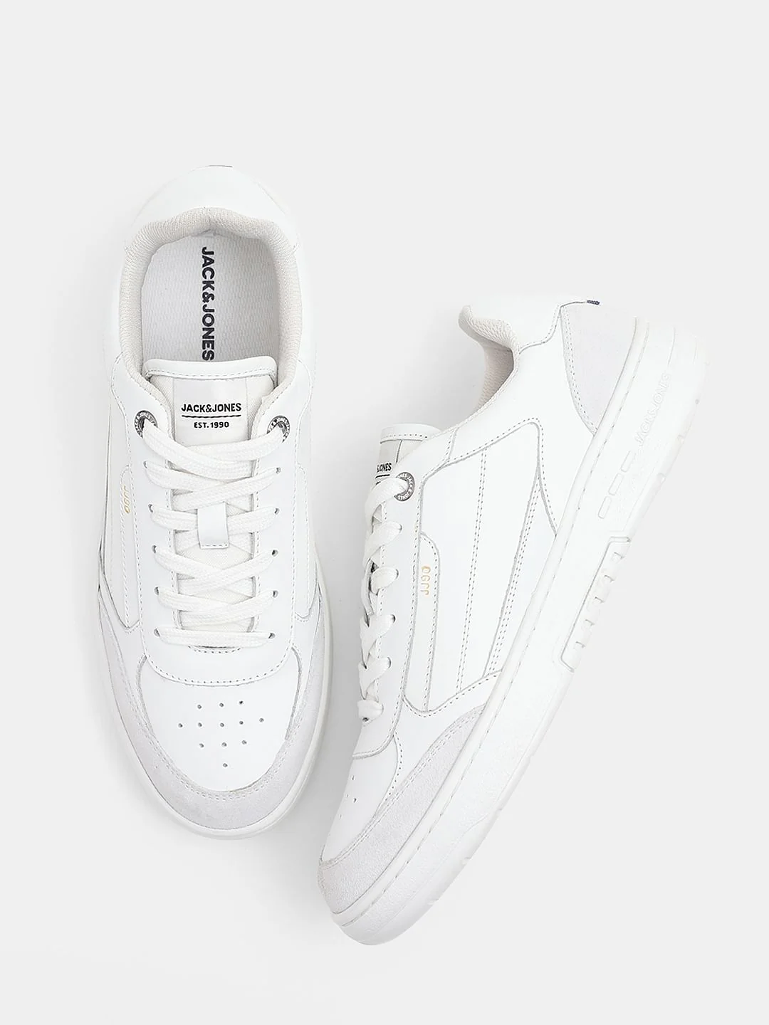 White Leather Sneakers - Image 2