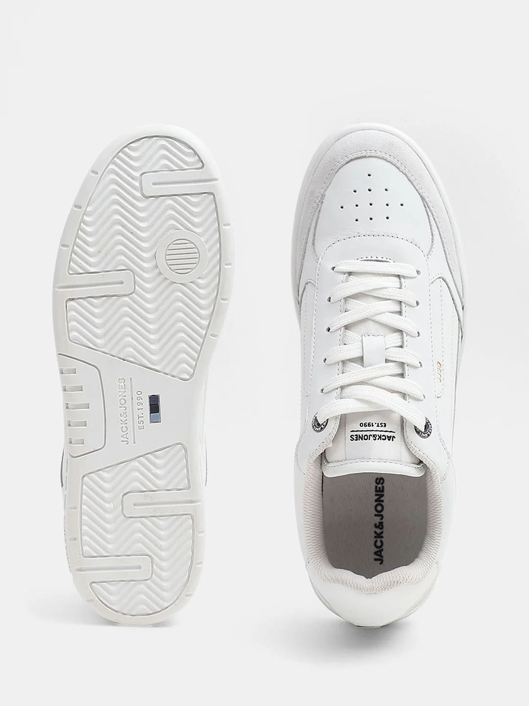 White Leather Sneakers - Image 4