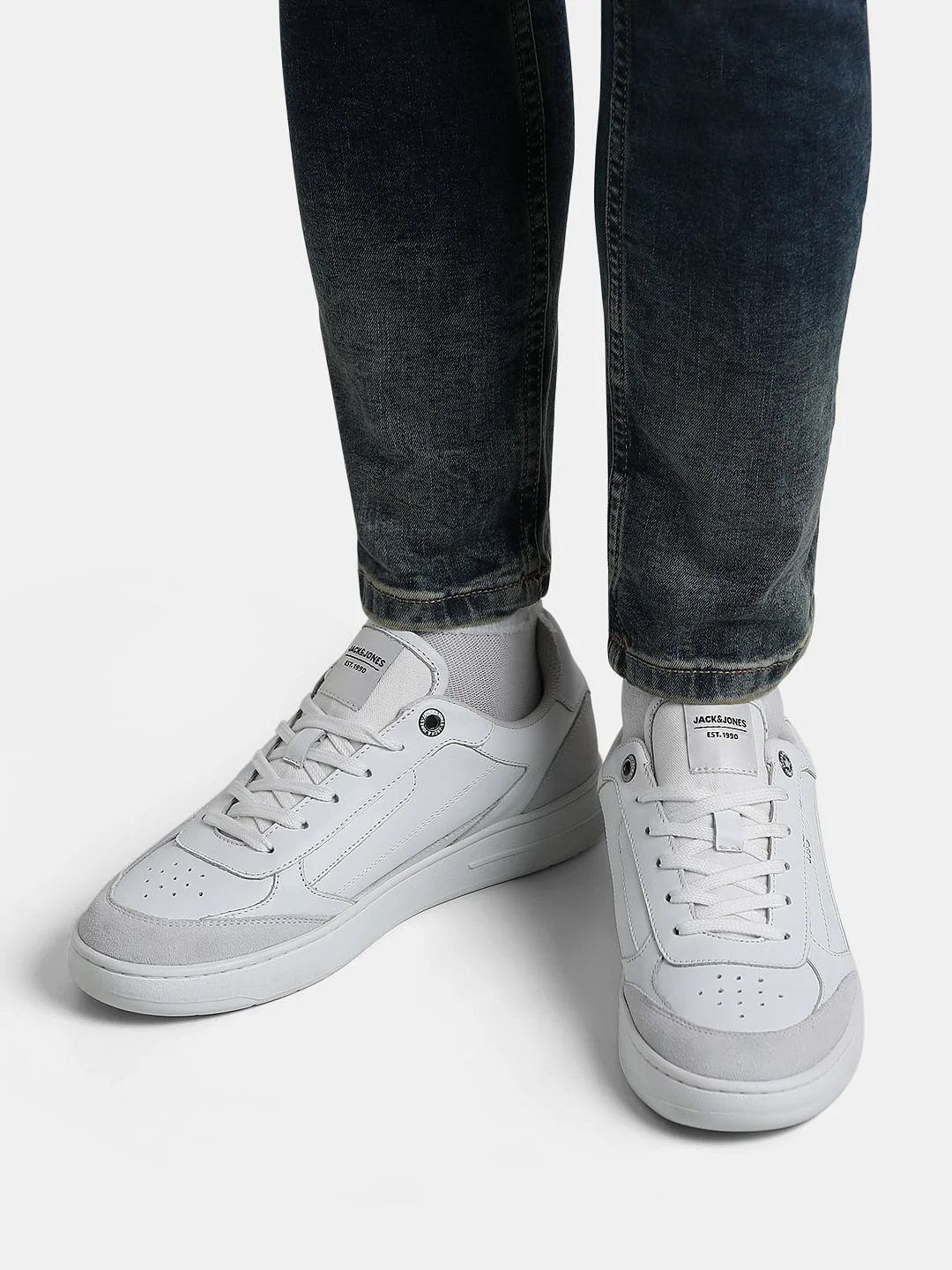 White Leather Sneakers - Image 8
