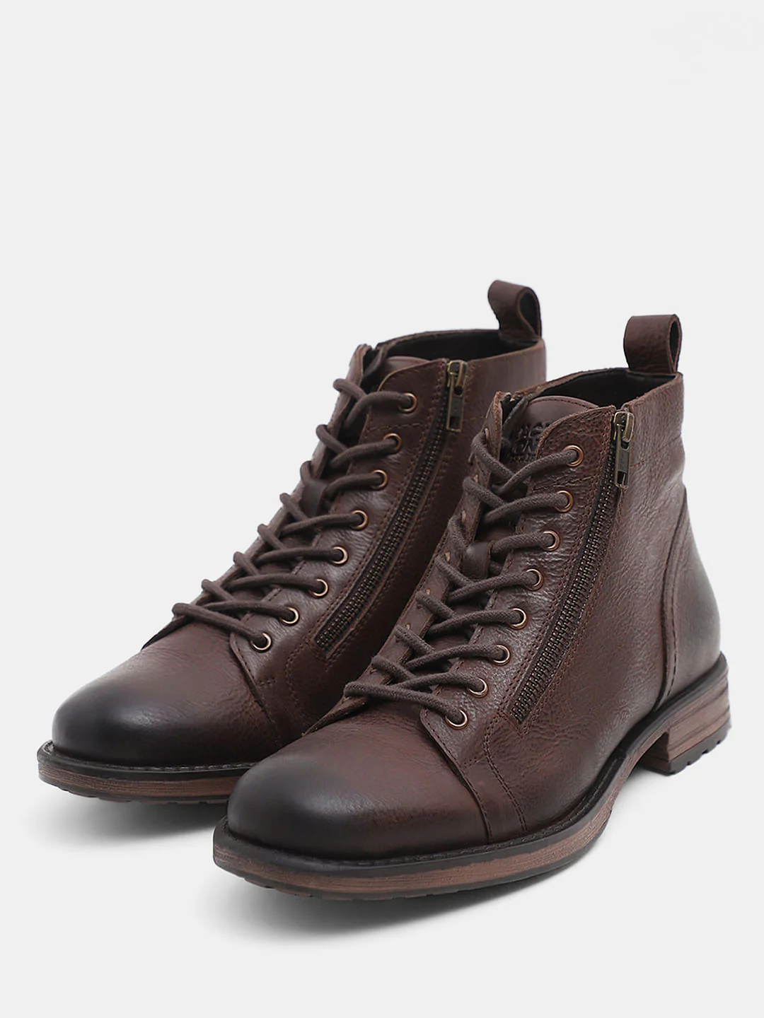 Dark Brown Mid-Top Premium Leather Boots - Image 5