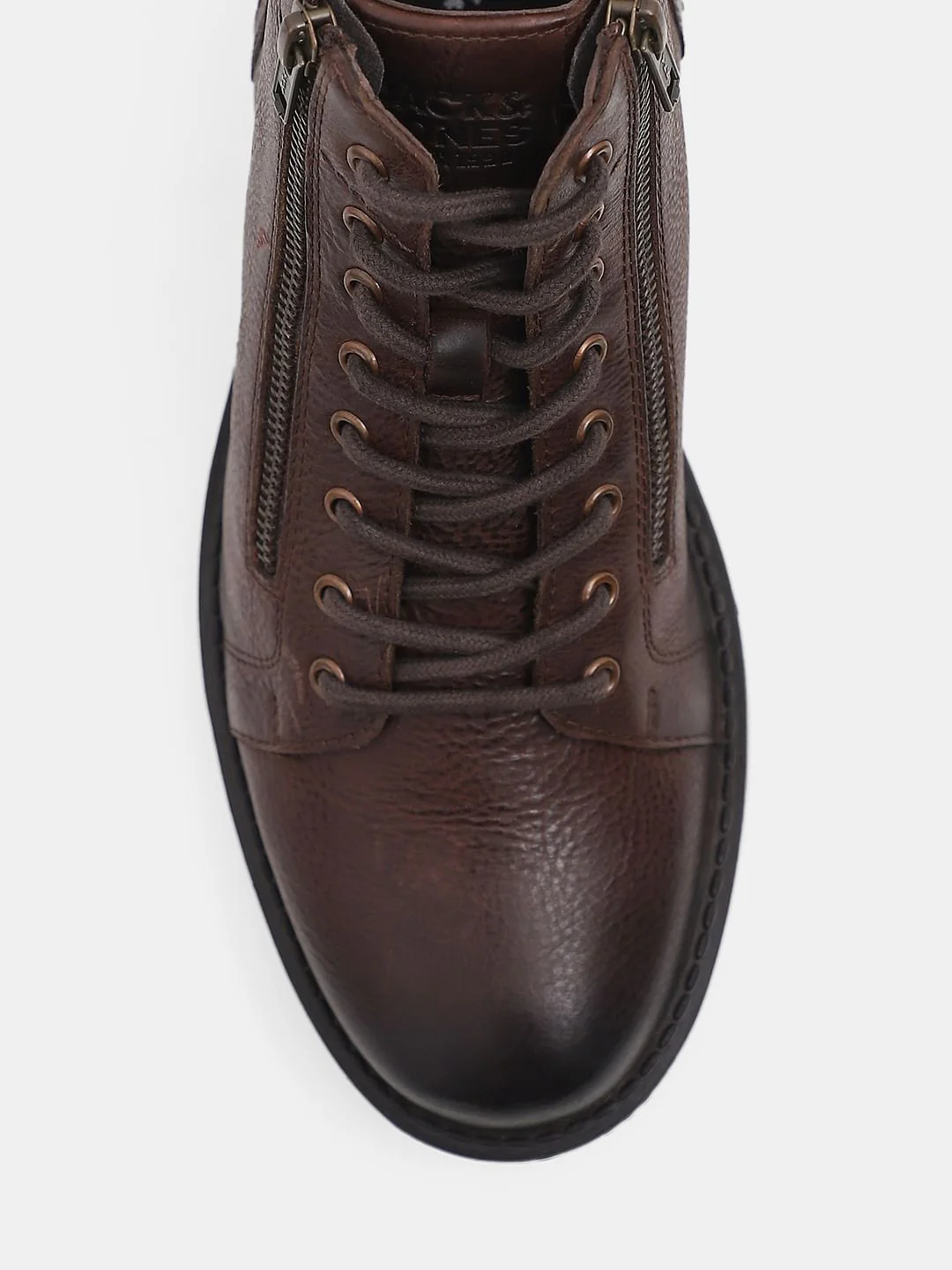 Dark Brown Mid-Top Premium Leather Boots - Image 6