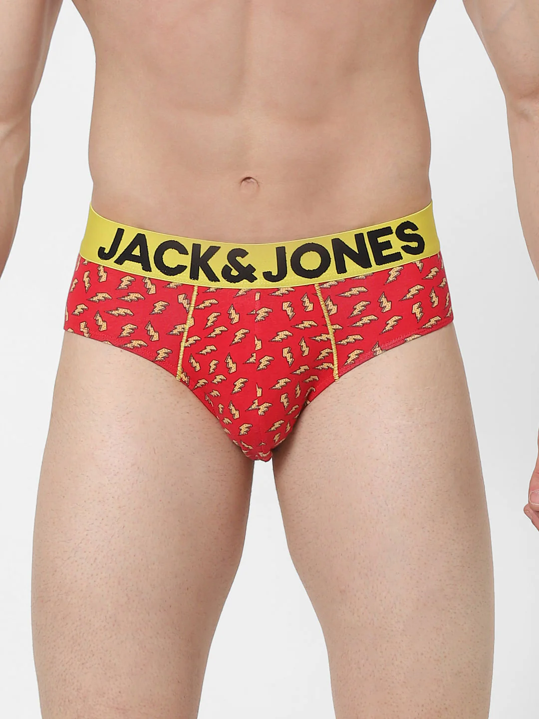 Red Thunder Print Briefs