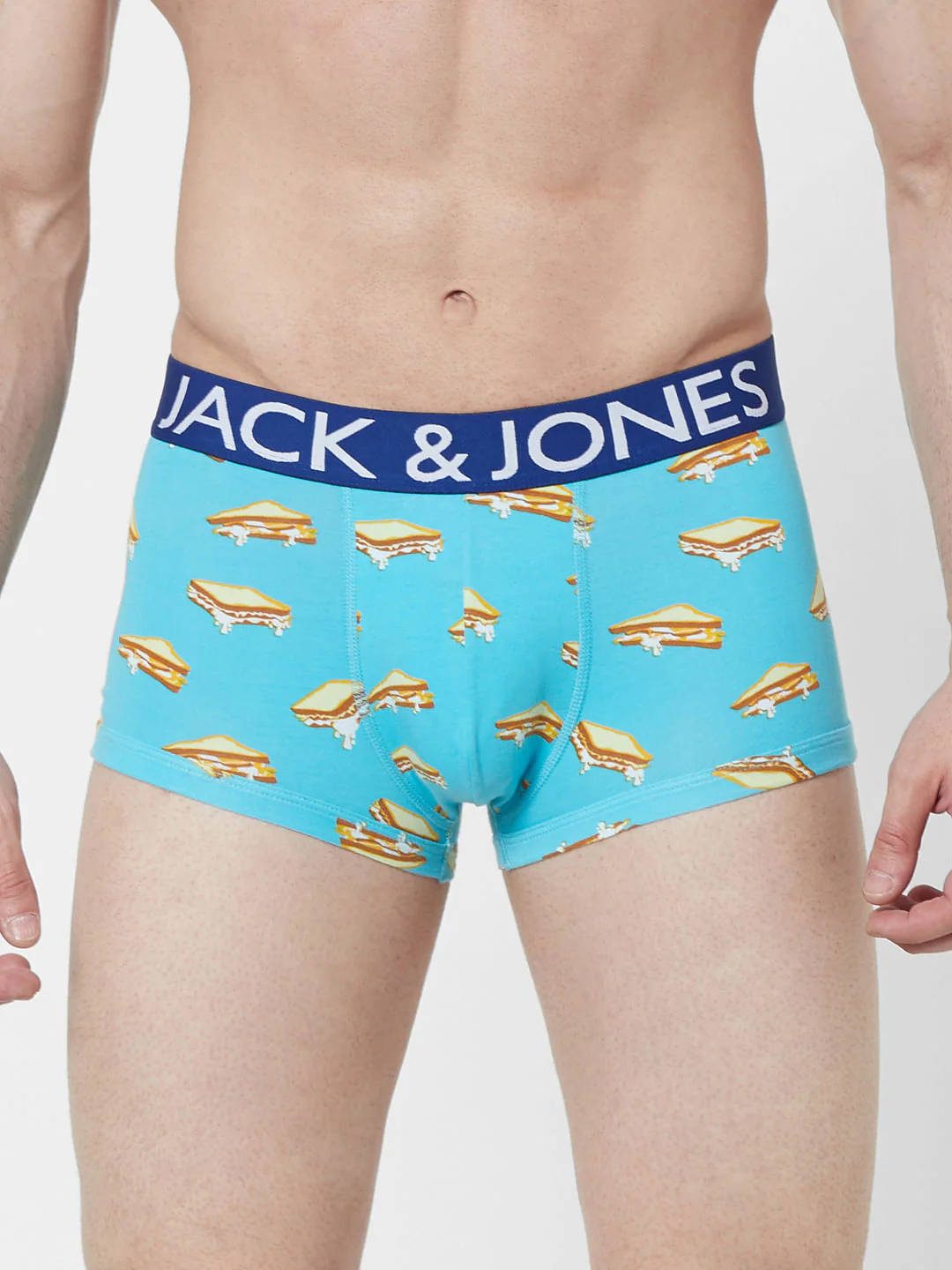 Blue Sandwich Print Trunks