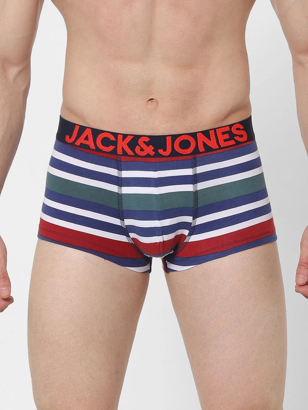 Blue Striped Brazilian Trunks