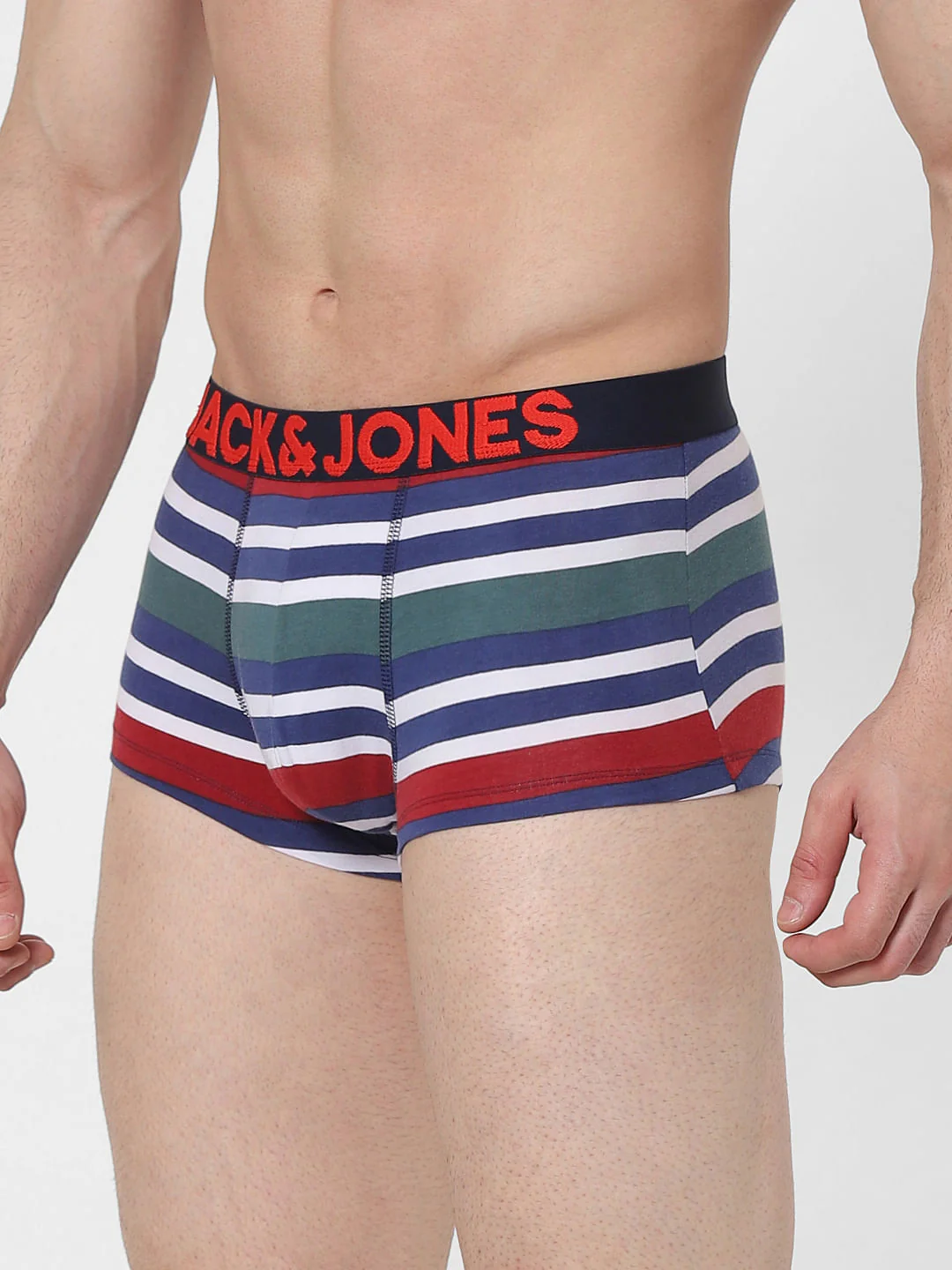 Blue Striped Brazilian Trunks - Image 2
