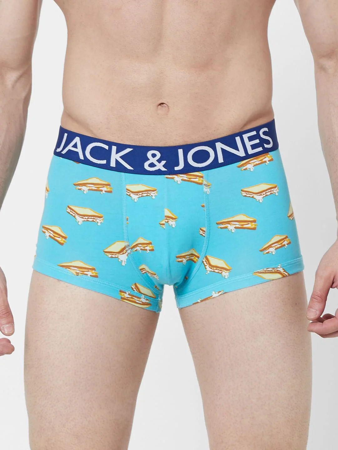 Blue Sandwich Print Trunks