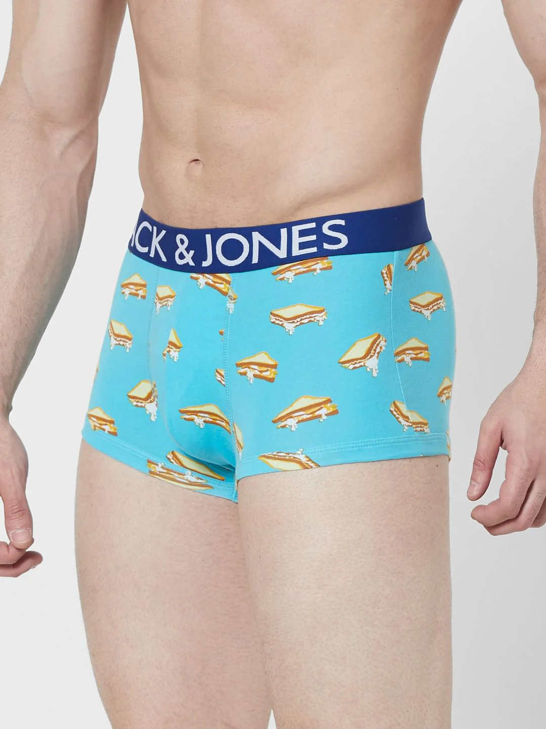 Blue Sandwich Print Trunks - Image 2