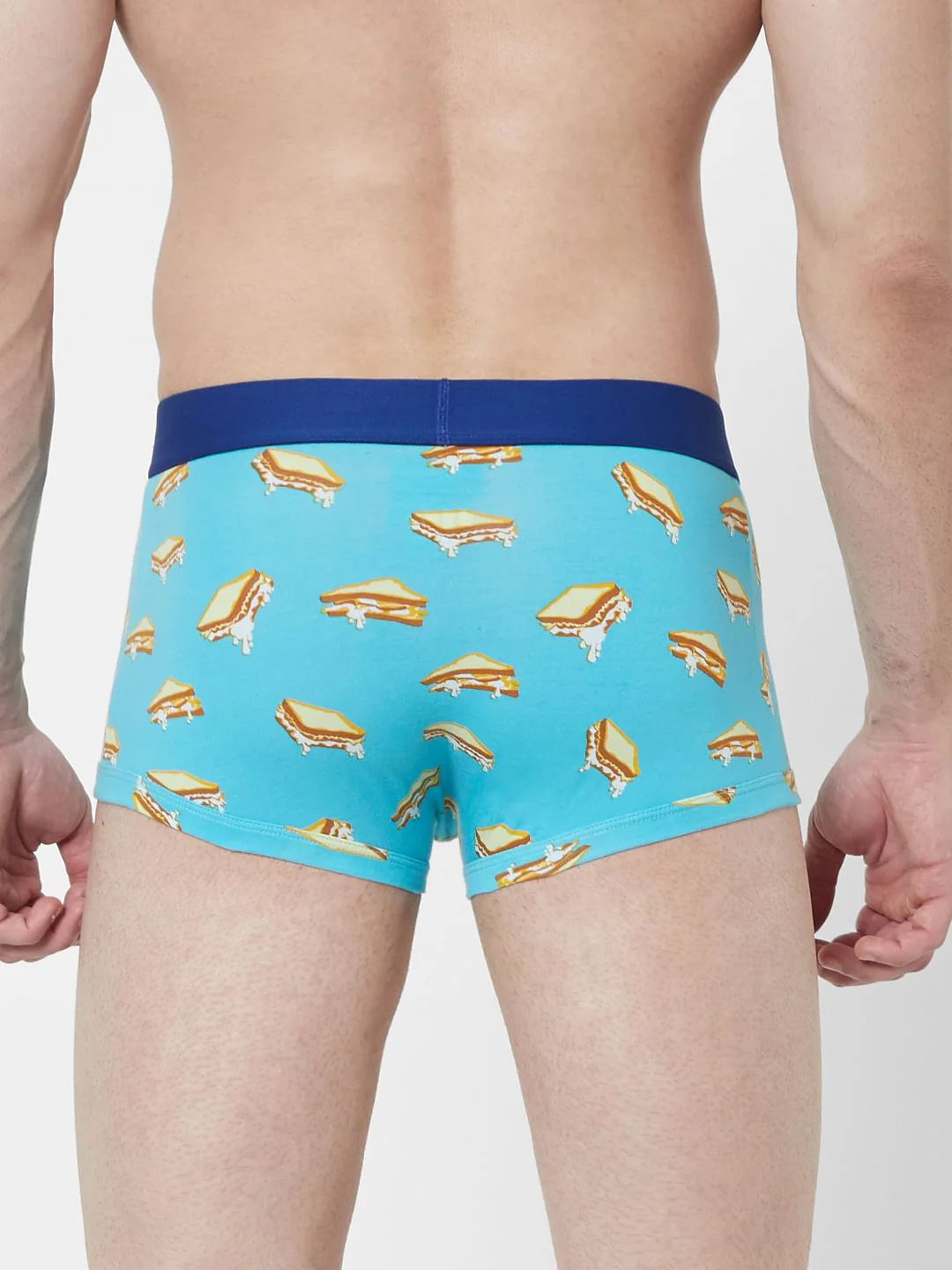 Blue Sandwich Print Trunks - Image 3