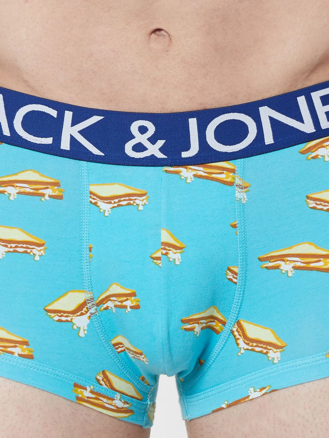 Blue Sandwich Print Trunks - Image 4