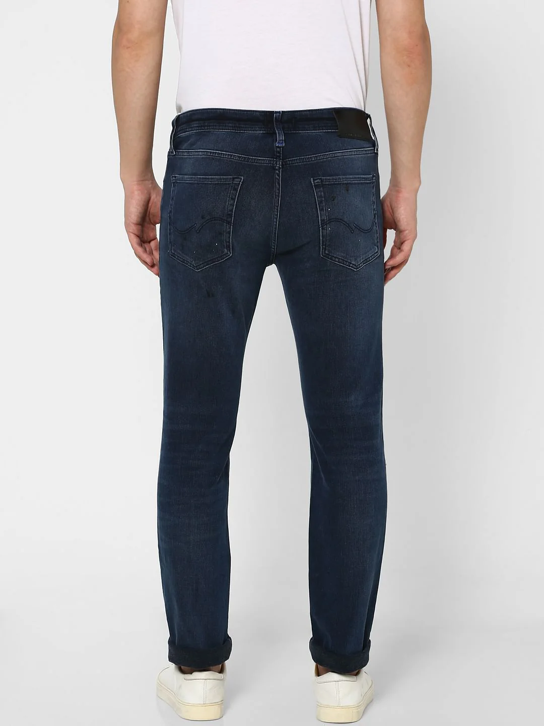 Dark Blue Low Rise Ben Torn Skinny Jeans - Image 4