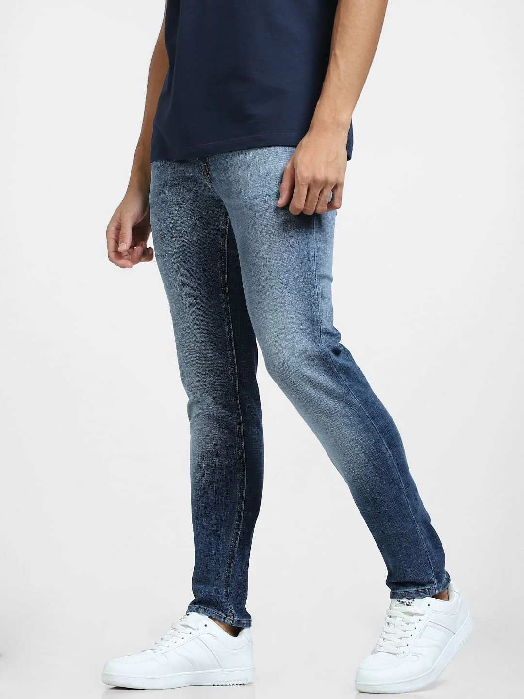 Blue Low Rise Liam Skinny Fit Jeans - Image 3