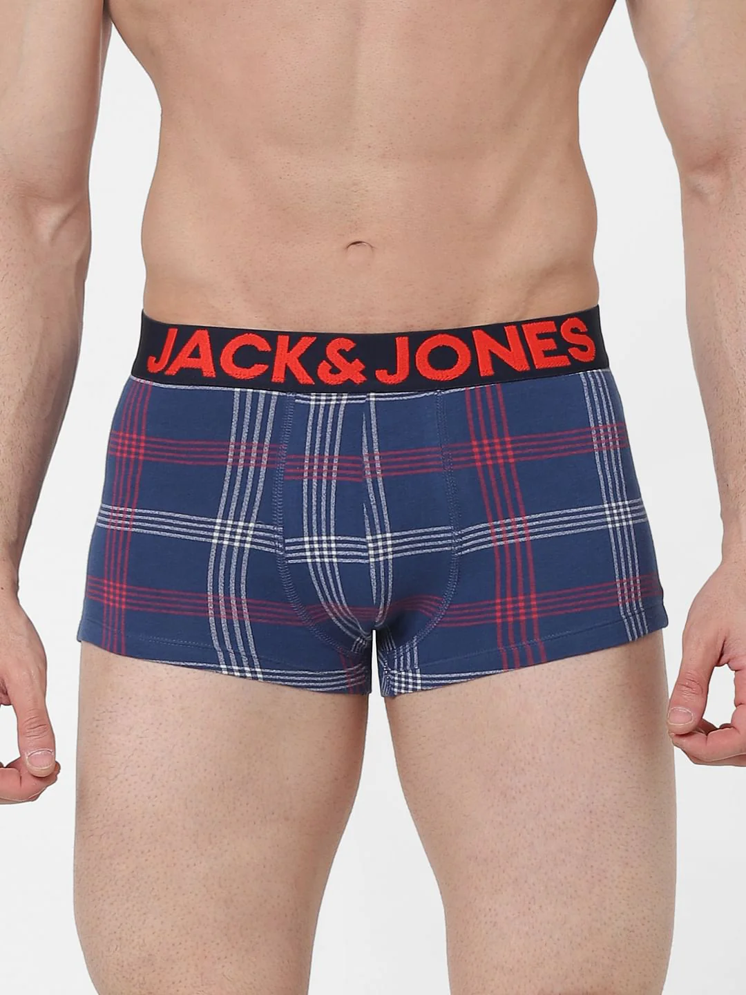 Blue Check Brazilian Trunks