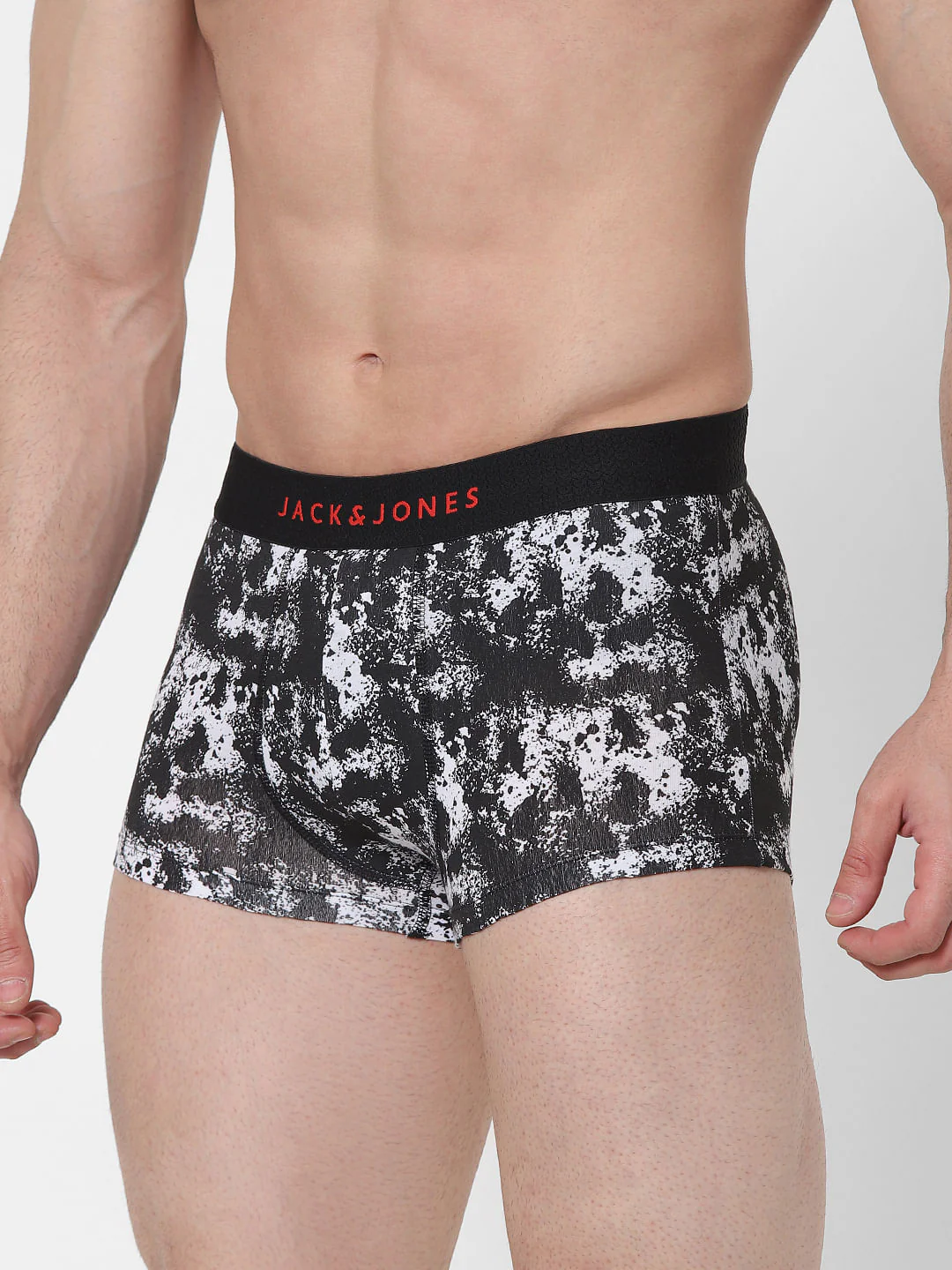 Black & White Abstract Print Brazilian Trunks - Image 2