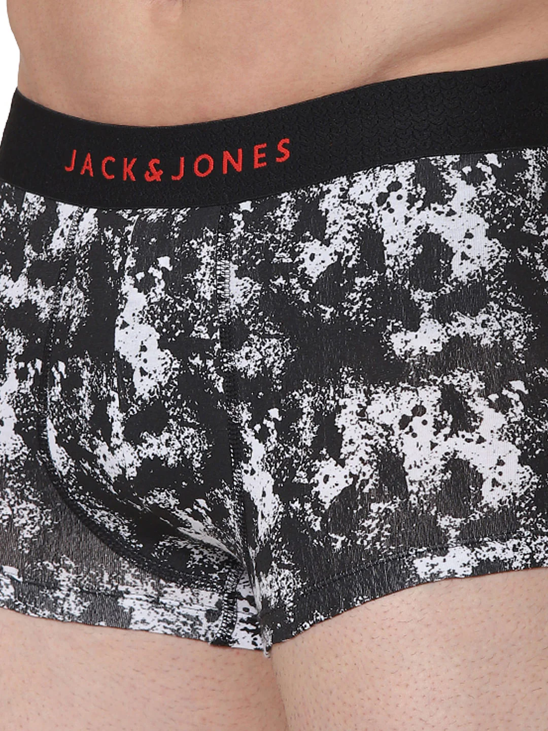 Black & White Abstract Print Brazilian Trunks - Image 4