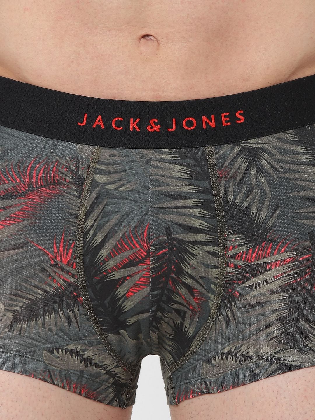 Green Tropical Print Brazilian Trunks - Image 4