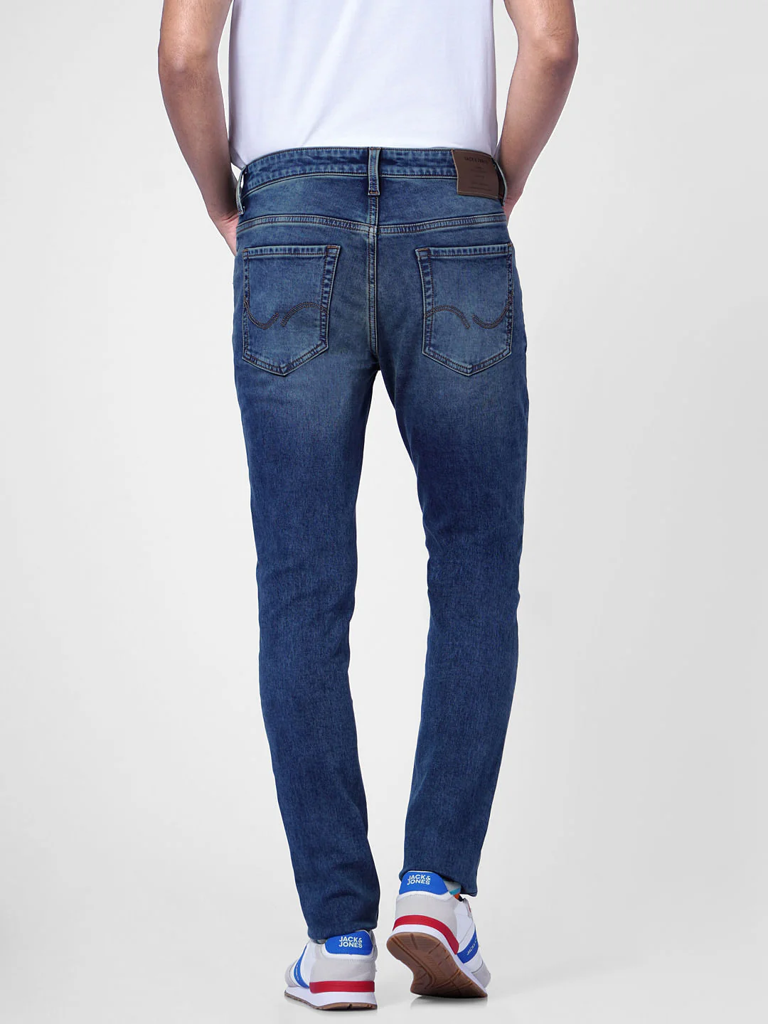 Dark Blue Low Rise Ben Skinny Jeans - Image 4
