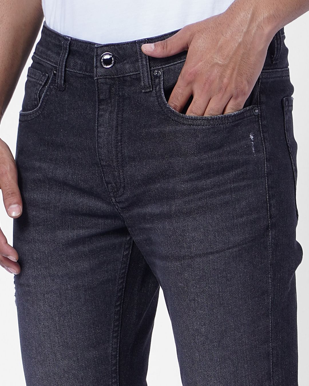 Black Low Rise Ben Skinny Jeans - Image 5