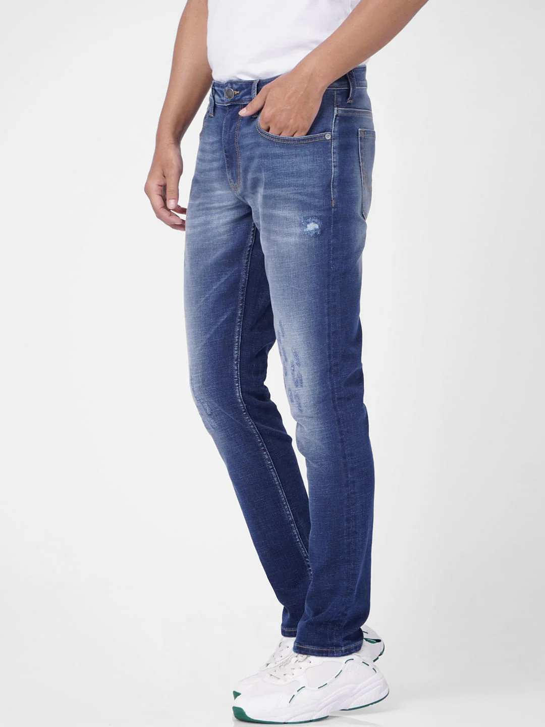 Light Blue Low Rise Glenn Slim Fit Jeans - Image 3
