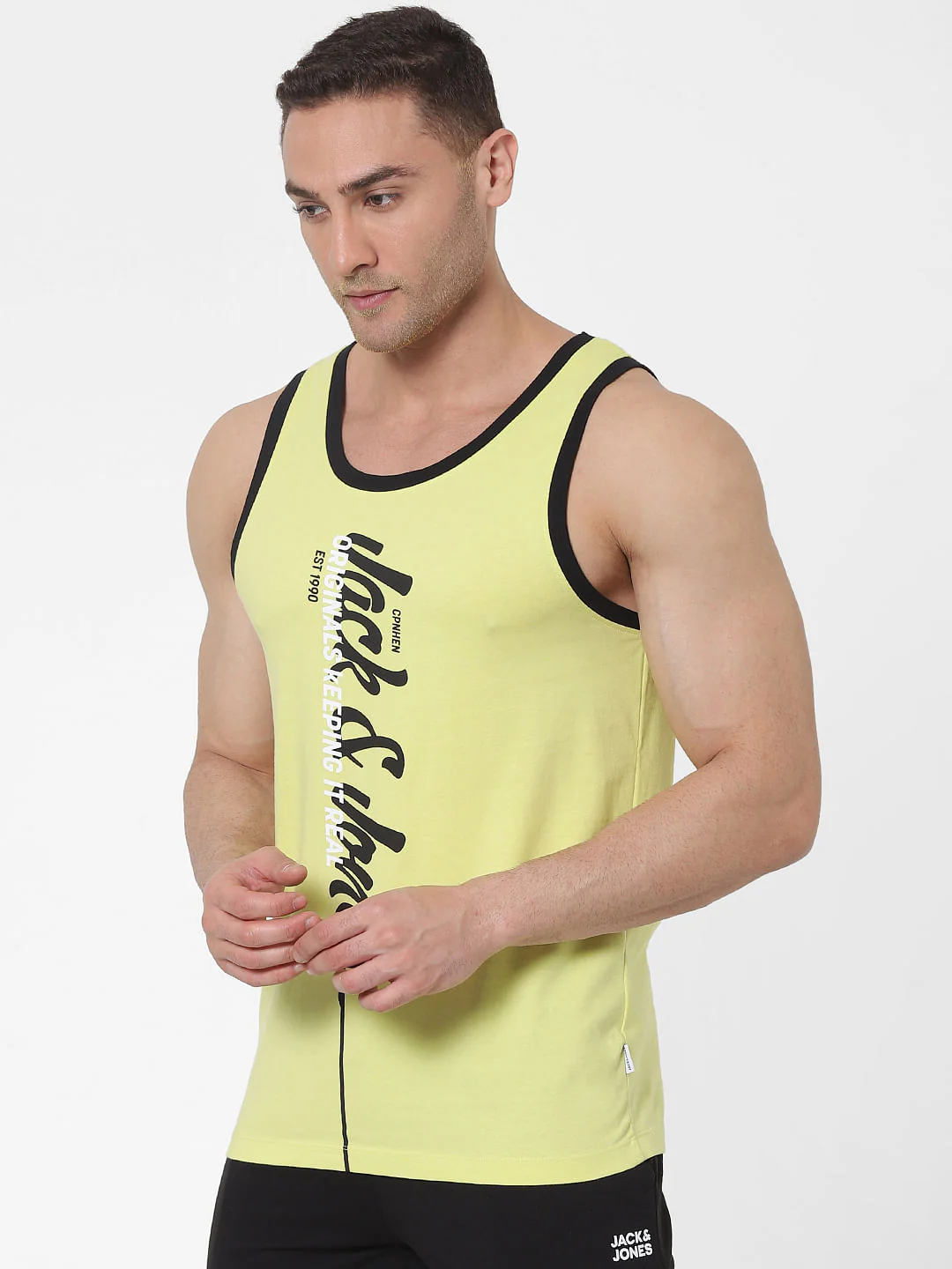 Green Logo Print Vest - Image 3