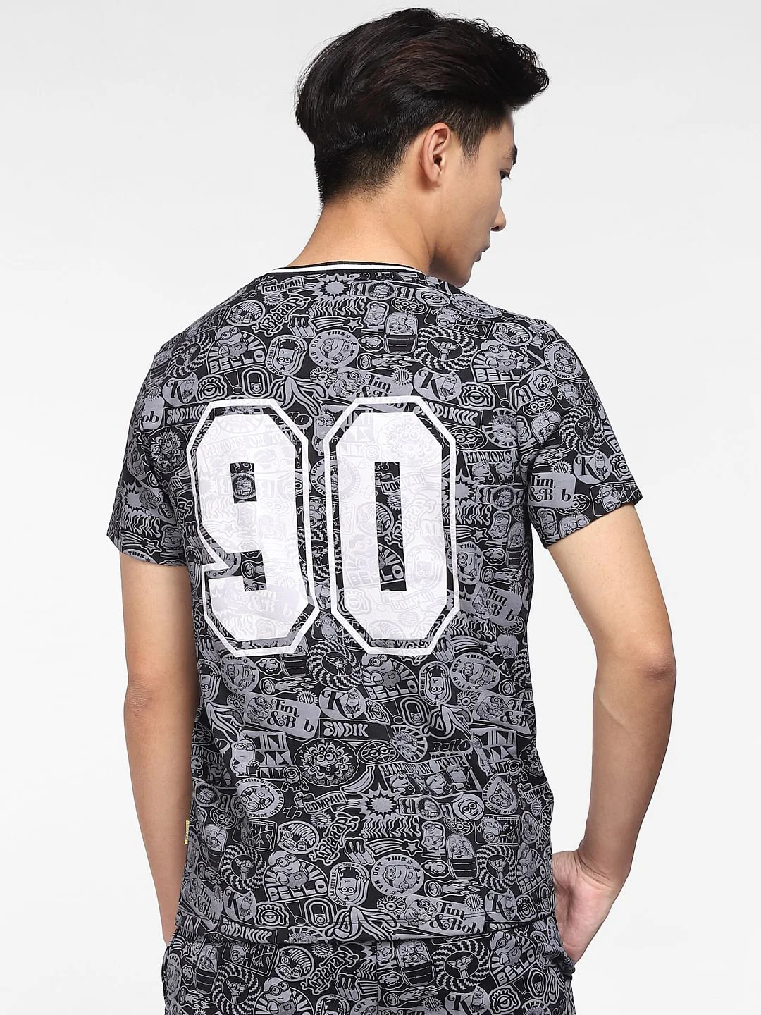 x Minion Black Printed Co-ord T-shirt - Image 4