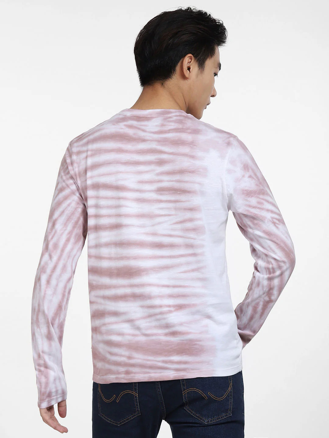 Pink Printed Full Sleeves T-shirt - Image 4