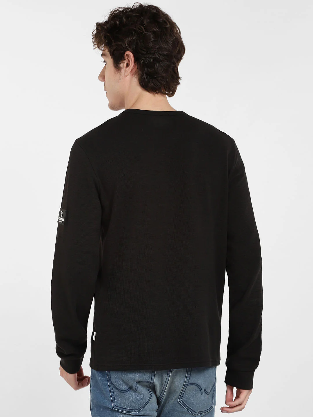 Black Henley T-shirt - Image 4