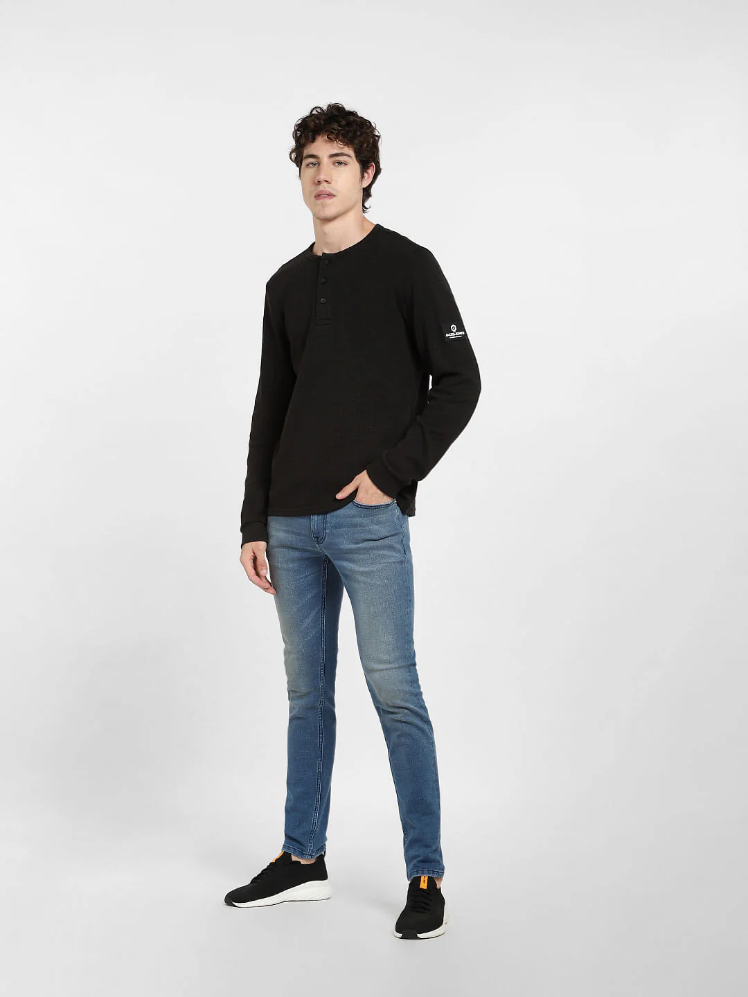 Black Henley T-shirt - Image 6