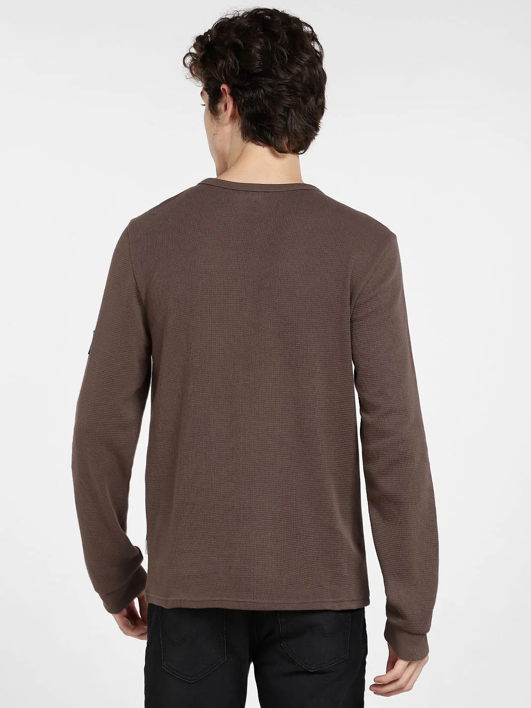 Brown Henley T-shirt - Image 4