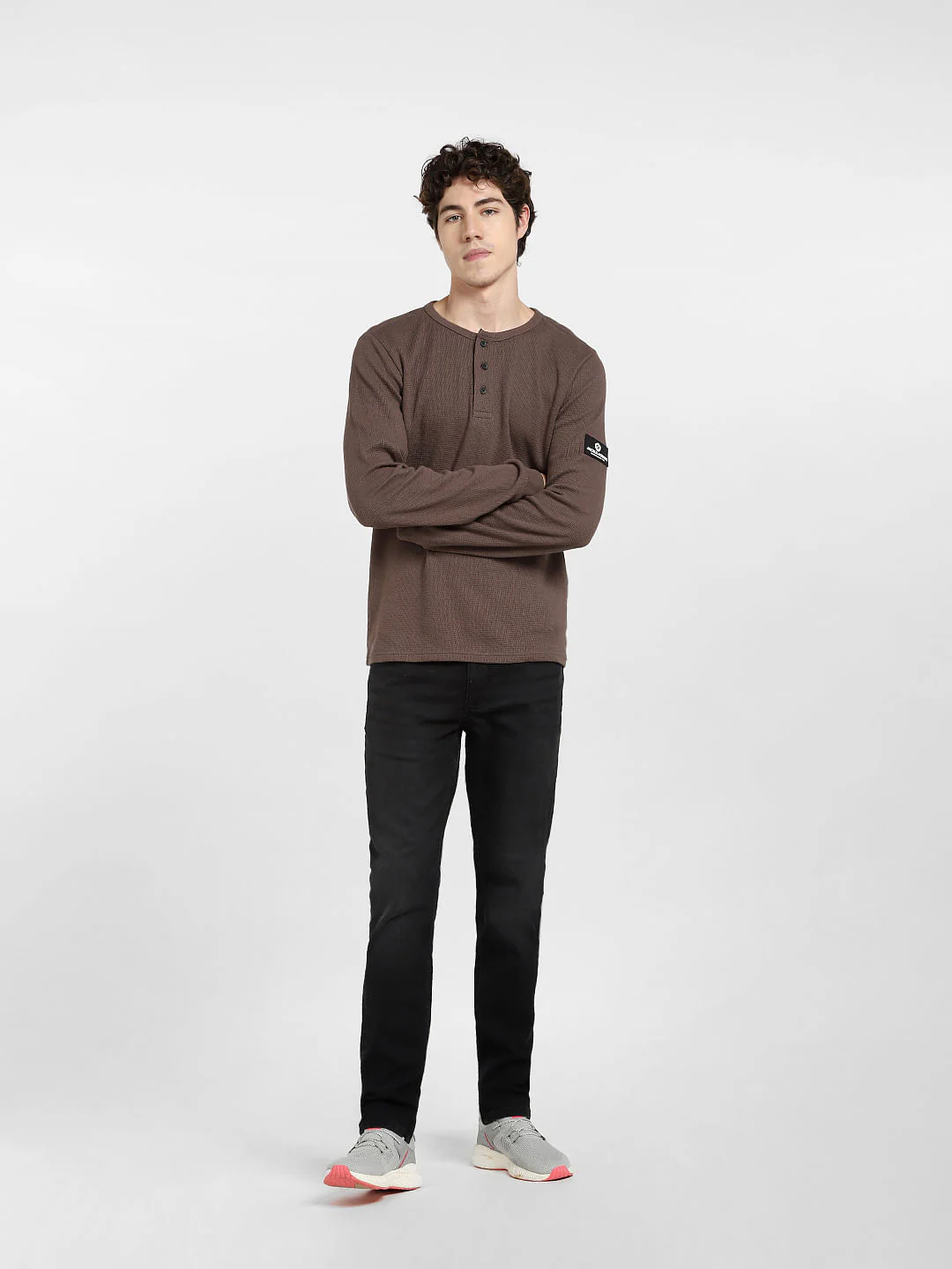 Brown Henley T-shirt - Image 6