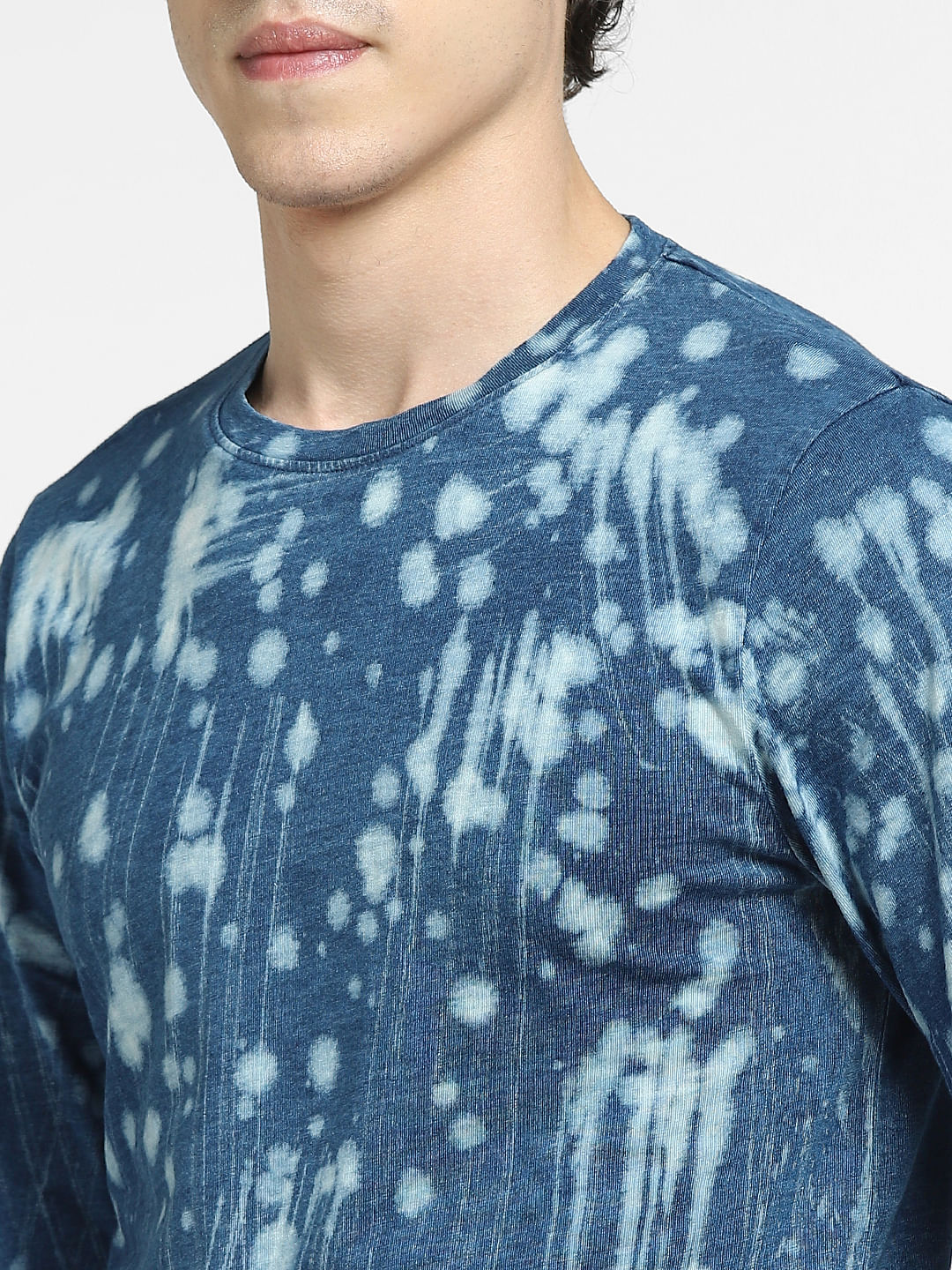 Blue All Over Print Crew Neck T-shirt - Image 5